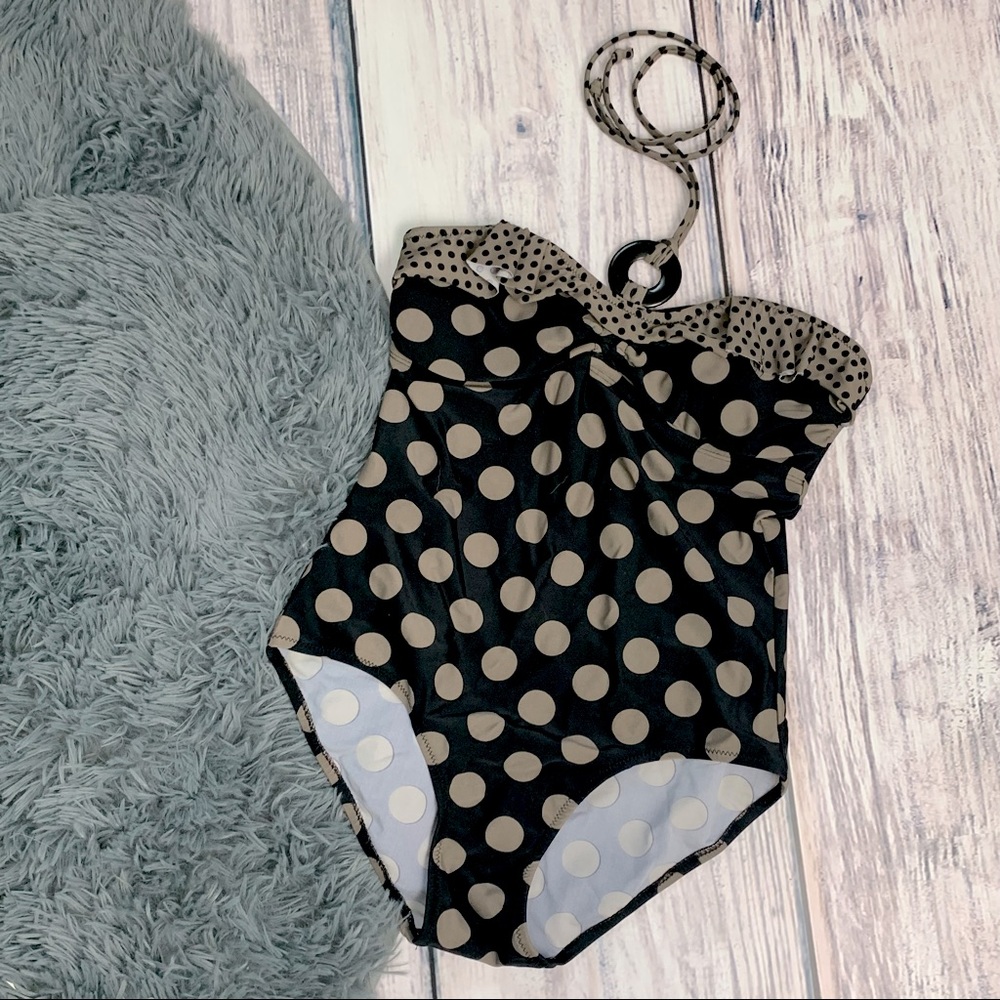 🦋Polka Dot Vintage Style One-piece Bathing Suit
